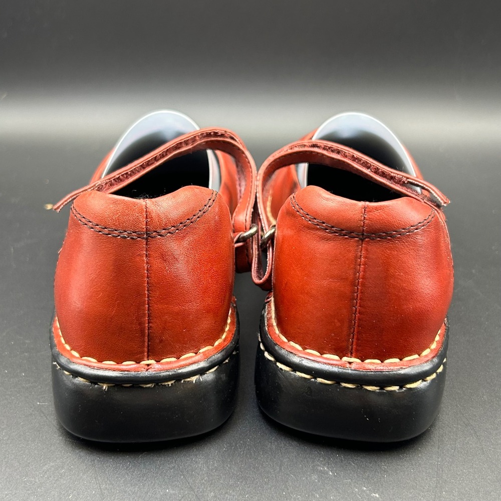 Earth Shoe Departure Mary Jane Women 7 Red Leather Comfort Gelron 2000 Gorpcore - Picture 4 of 6